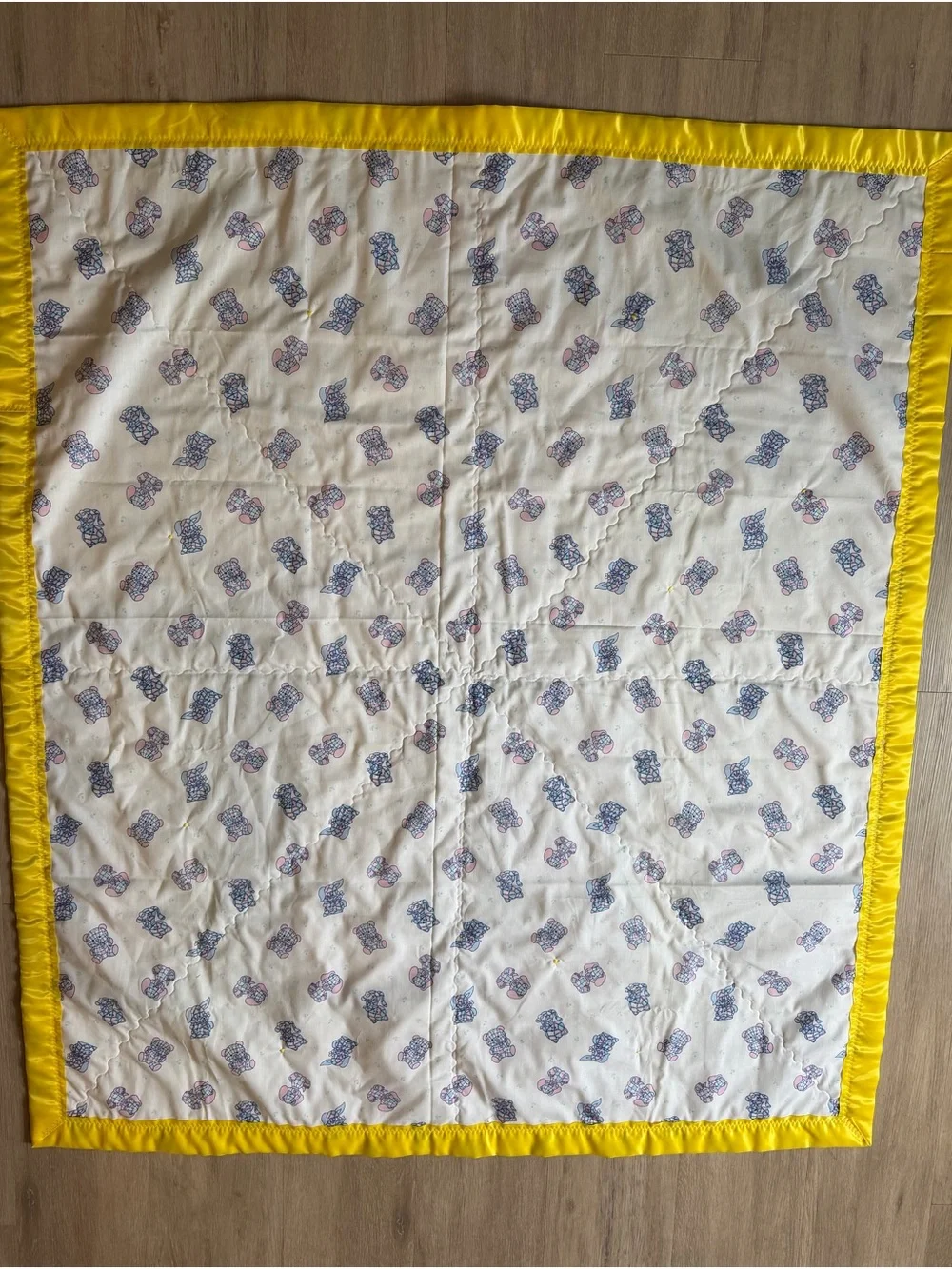 Vintage Baby Toddler Quilt Patchwork Handmade Bambi NEW